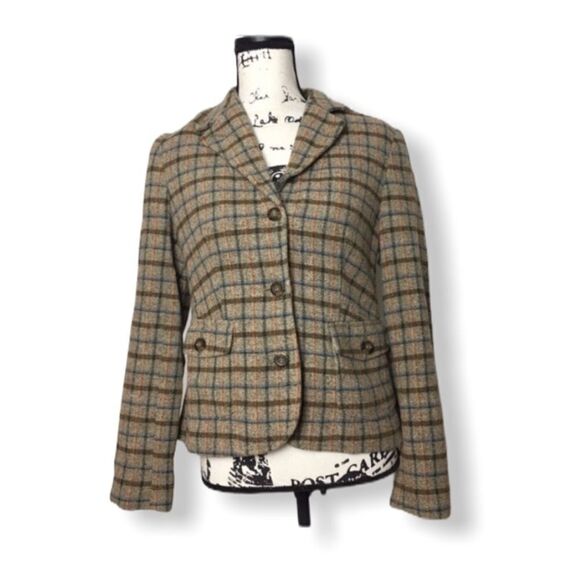 L.L. Bean SZ XS checkered blazer - Picture 1 of 3